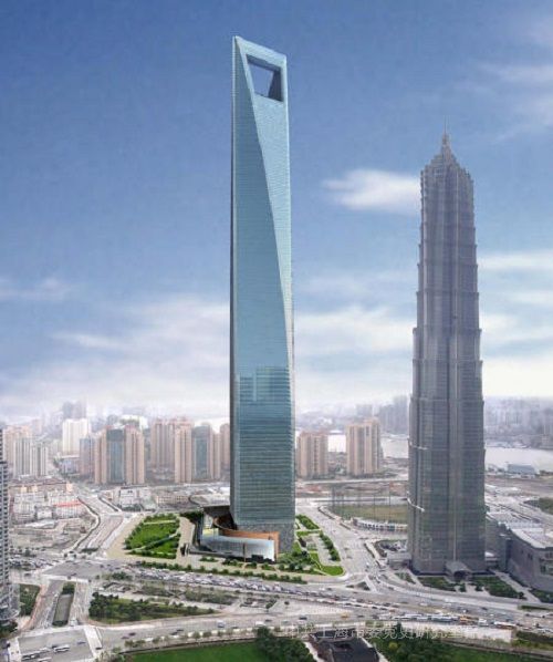 上海环球金融中心风水图片